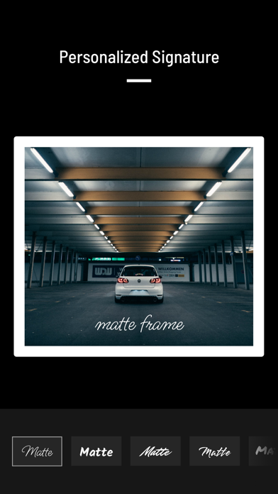 Matte Frame - Elegant Touch Screenshot
