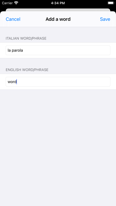 cRaMiT Italian GCSE Vocabulary Screenshot