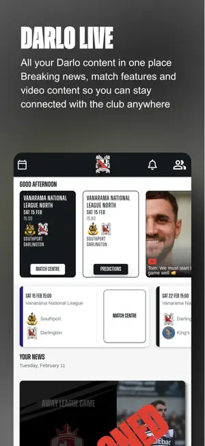 Darlington FC Official App screenshot 1