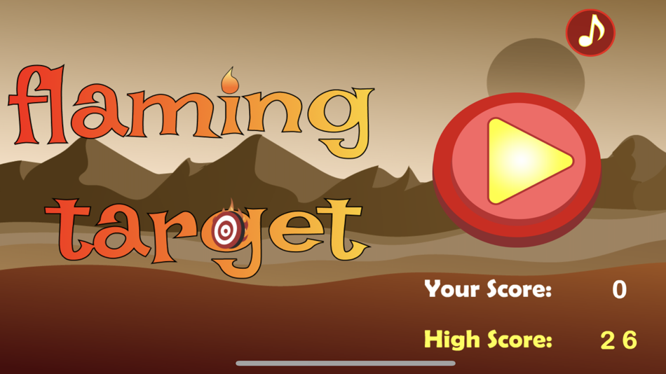 #1. Flaming Target (iOS) By: Albiona Ajeti