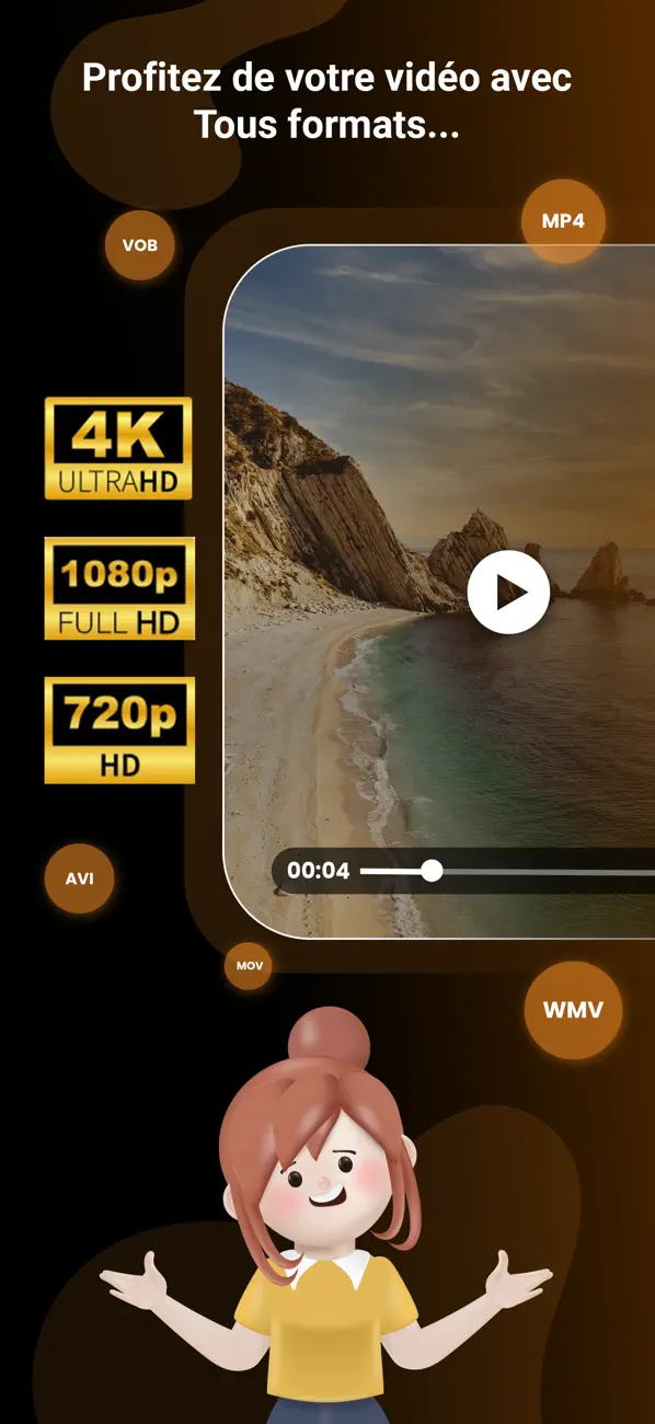 Screenshot #2 pour Lecteur vidéo tous formats