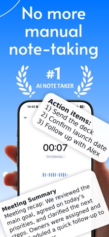 Noteleo: AI Note Taker & Study Screenshot 1 of 6