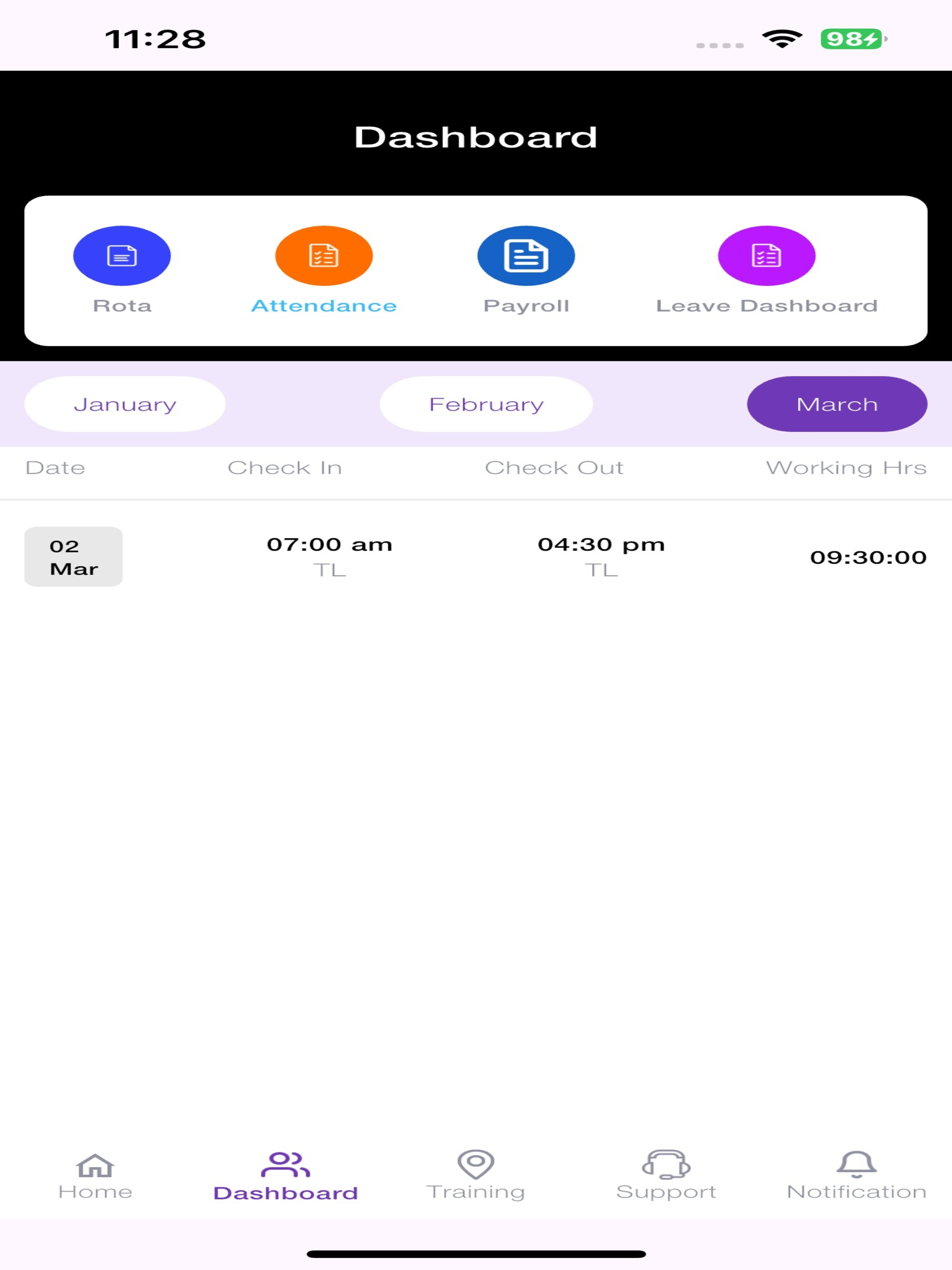 Otium Attendance App
