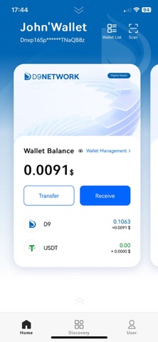 D9 Wallet iPhone screenshot