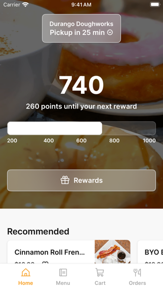 Durango Doughworks iPhone screenshot 1 - Food & Drink app