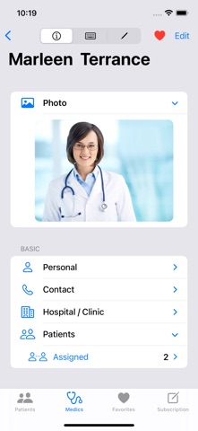 XPatient iPhone screenshot