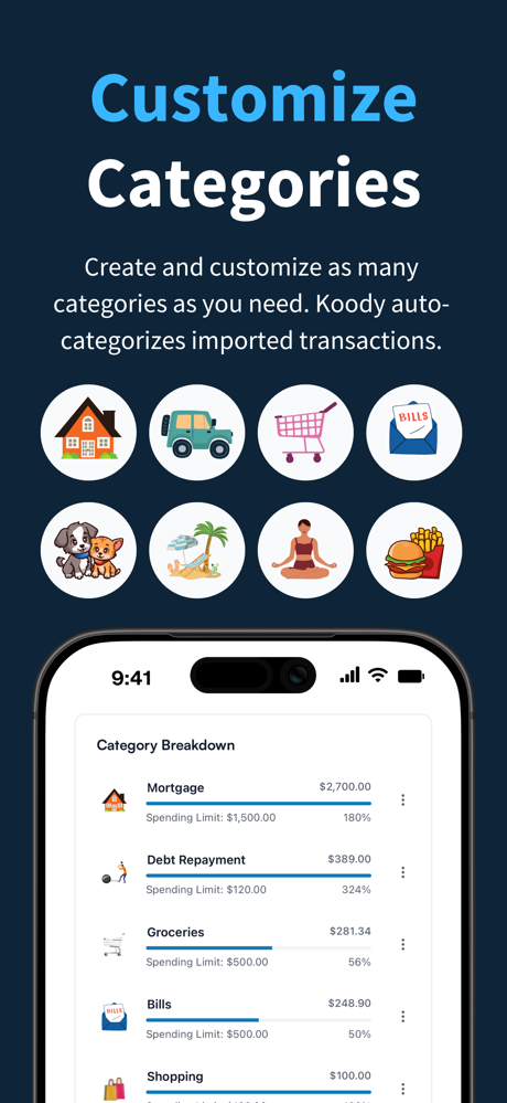 Koody - Budget & Bill Tracker screenshot 3
