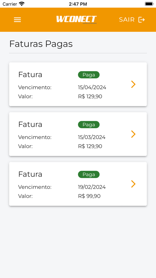 #2. Wconect - Central do Assinante (iOS) 由: Roberson Ferreira Machado
