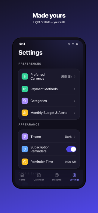 SubSync | Manage Subscriptions Screenshot 9 of 10