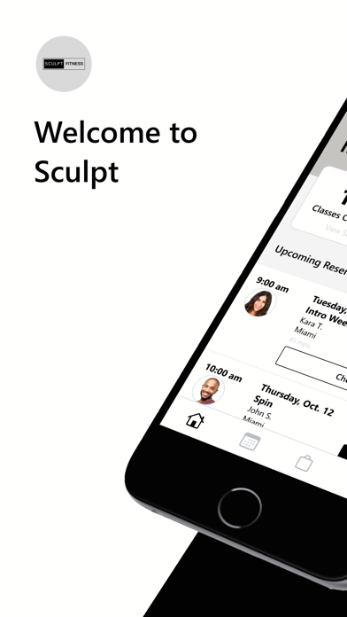 Sculpt Fitness Studios iPhone screenshot 1 - Health & Fitness app