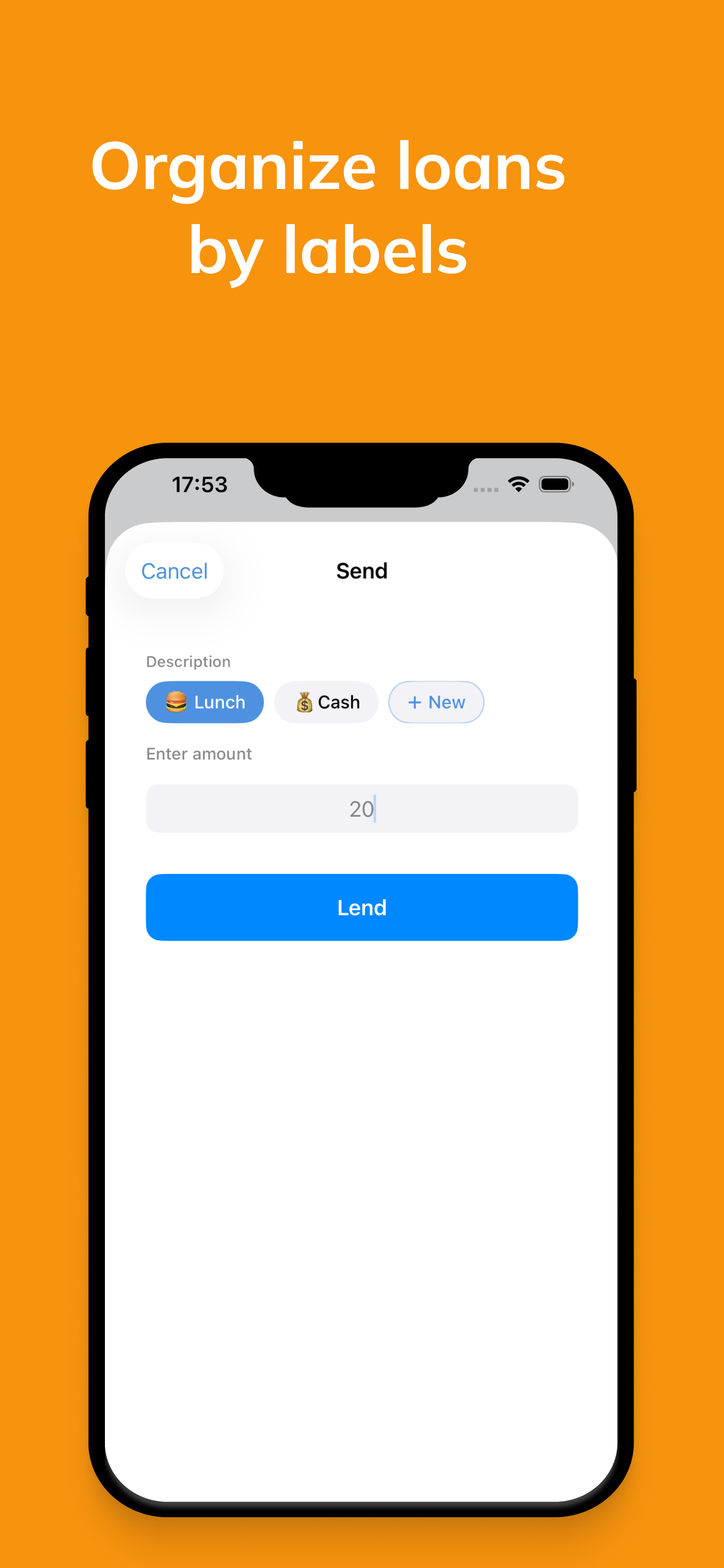 Lending - Track money & items