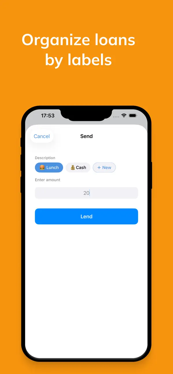 Screenshot #3 pour Lending - Track money & items