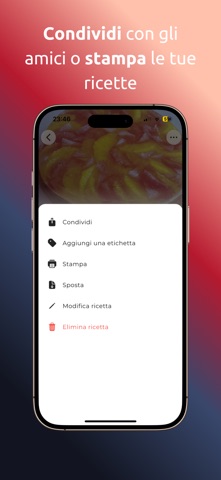Ricettario personale AI screenshot