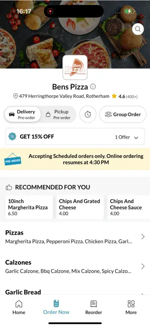 Bens Pizza Rotherham screenshot 2