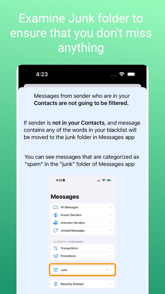 #2. NoSpamSMS: Stop Spam Messages (iOS) Podle: MaaDoTaa