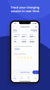 Tap Electric: EV charging screenshot