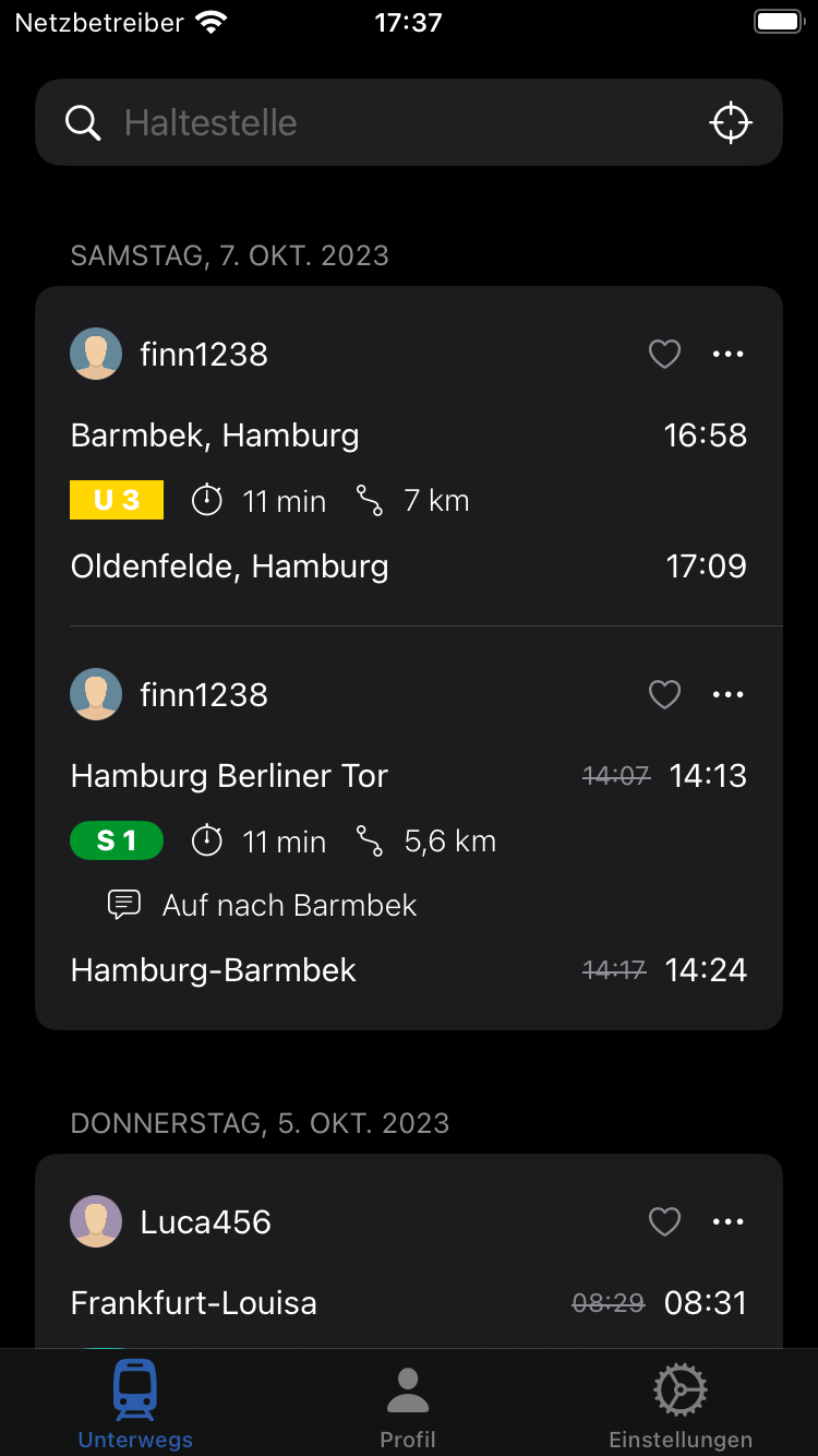 Träwel CheckIn