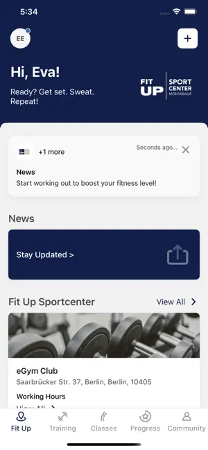 Fit Up Sportcenter screenshot 2