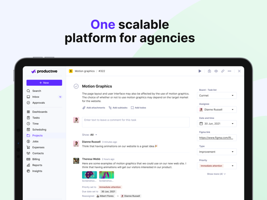 Screenshot #4 pour Productive.io Agency Software