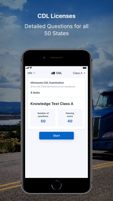 Screenshot #2 pour CDL Practice Written Test