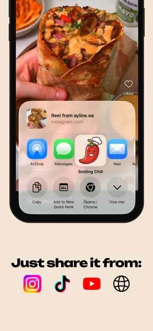 Smiling Chili - Import Recipes screenshot 2