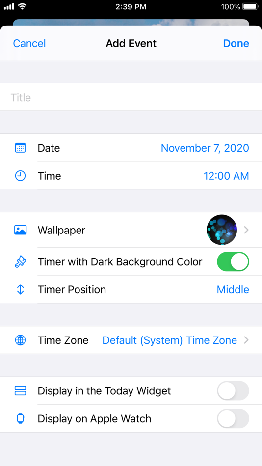 #4. Countdown Star (iOS) 由: Joseph Merrill