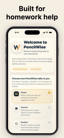 PencilWise: Kids Spelling Help iPhone screenshot