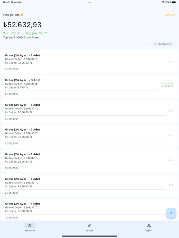 Screenshot #4 pour Altınım: Altın ve Takı Takibi