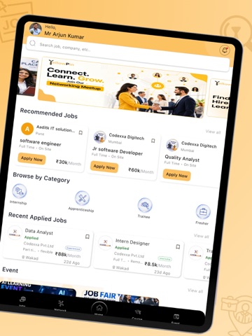 YellowPin iPad screenshot