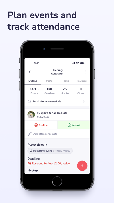Hoopit: Organiserer idrett iPhone screenshot 4 - Sports app