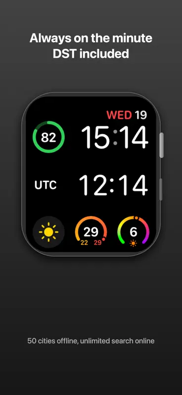 UTC Face: World Clock screenshot 2 of 5