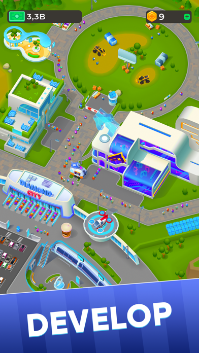Diamond City: Idle Tycoon Screenshot