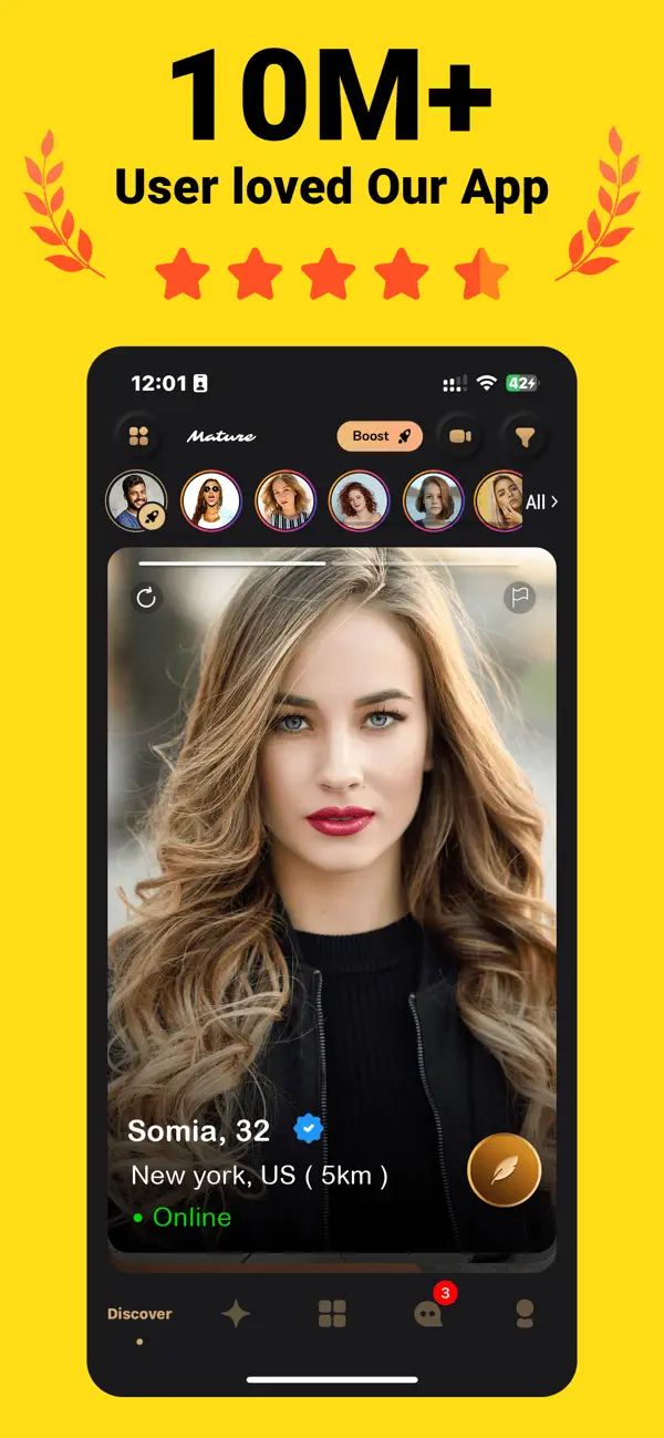 Screenshot #1 pour Mature Dating App : Meet Local