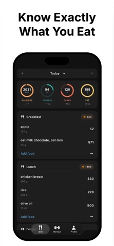 Blazely: AI Gym Log & Calories screenshot