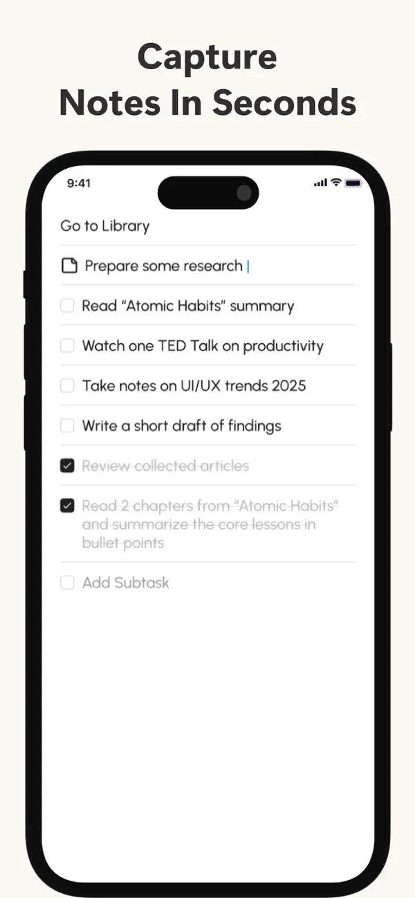 #2. TickNotes : Simple Notes (iOS) Ved: Mind Spark Solution