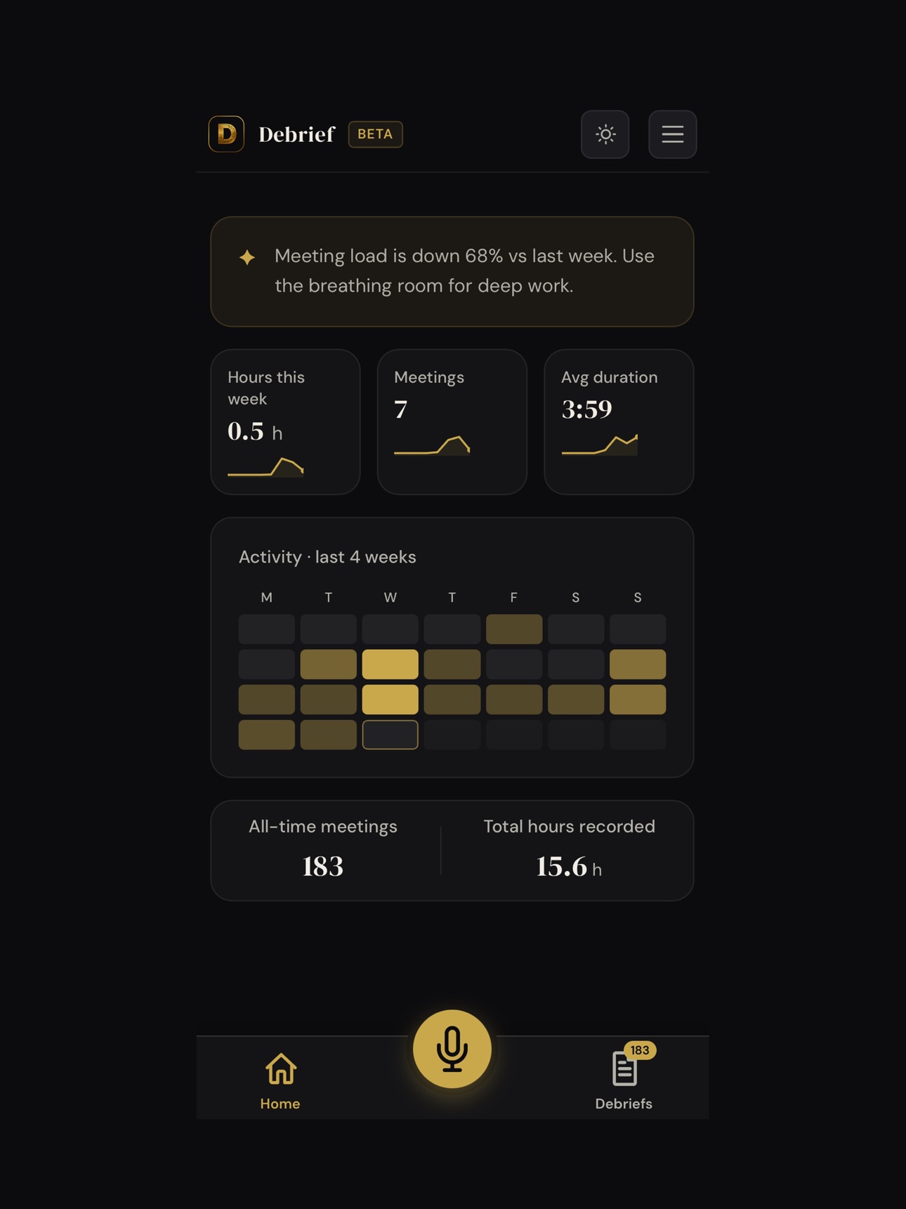 Screenshot 12 of Debrief: Meeting Intelligence