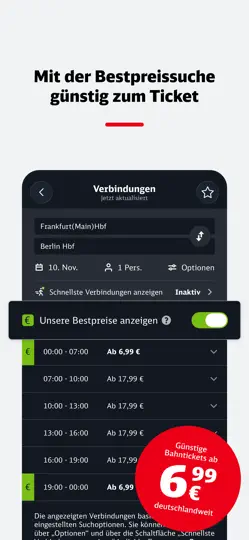 Screenshot von DB Navigator auf dem iPhone 2