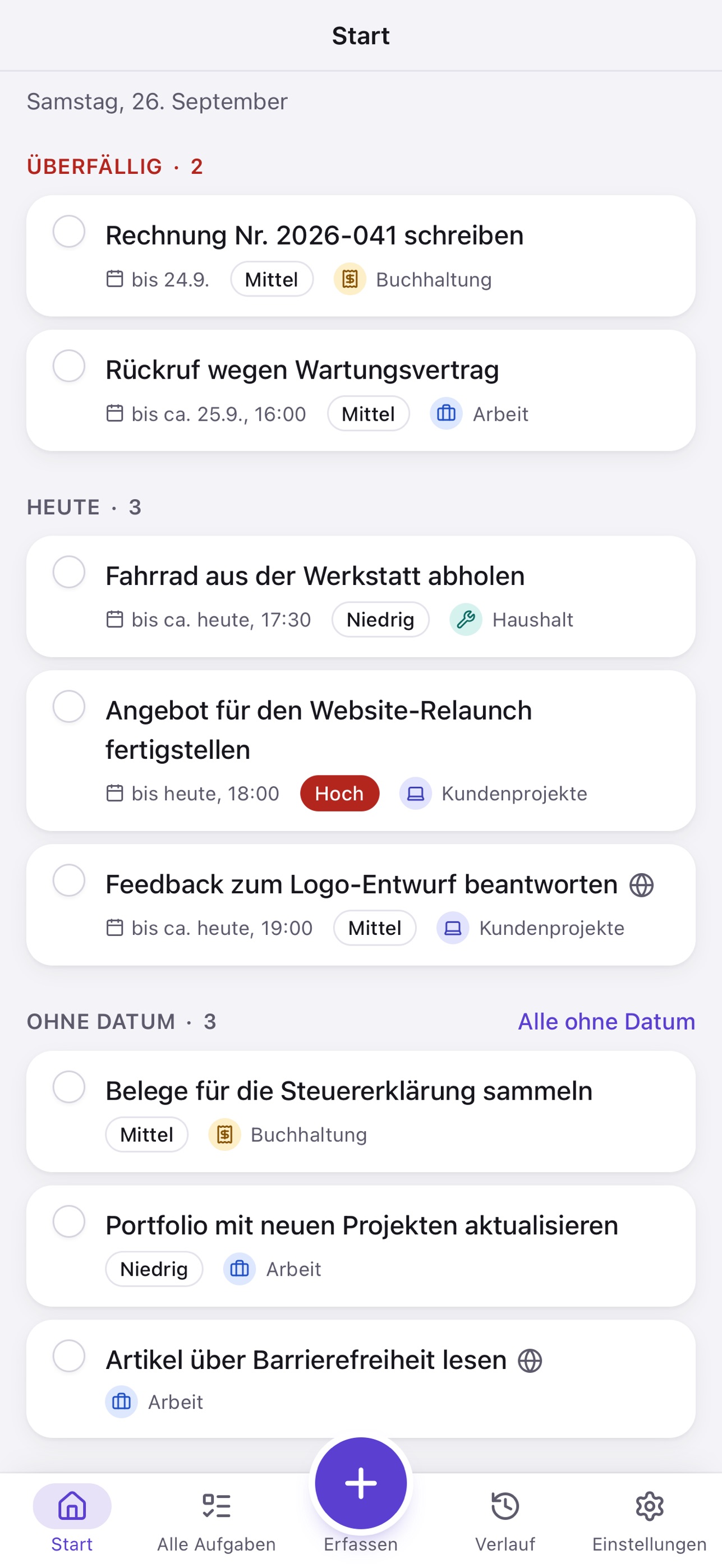 Screenshot 1 of Omnido: Tasks & Sources