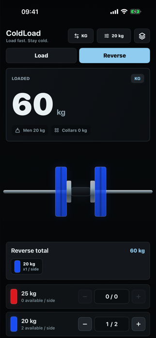 ColdLoad: Plate Calculator Screenshot 3 of 3