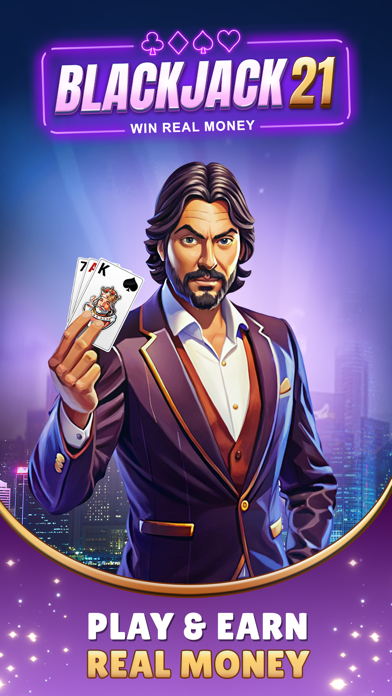 Skill Based Blackjack 21 Game Screenshot