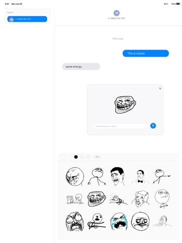Classic Meme Stickers iPad screenshot