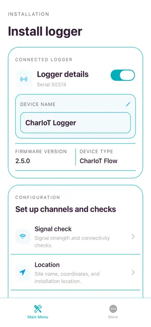 Ashridge CharIoT screenshot 1