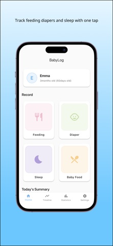 BabyLog - screenshot