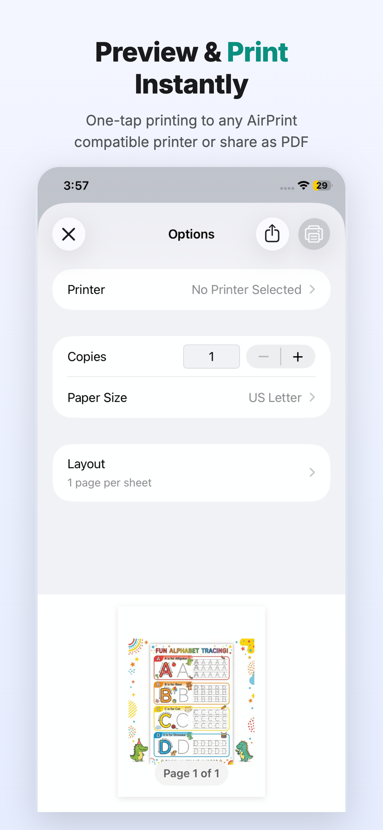 Printy - Tap & Print Docs