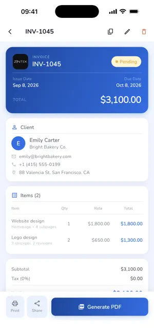 Rapid Invoice: Estimate Maker screenshot 3