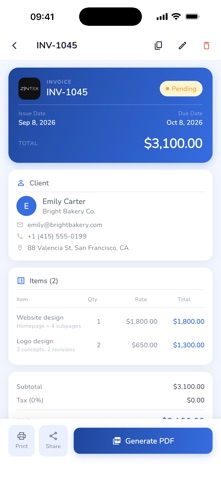 Rapid Invoice: Estimate Maker Screenshot 3 of 8