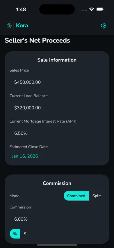 Kora Mortgage Calculator screenshot 4