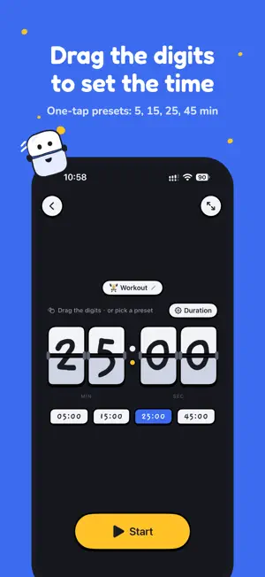 Chrono flip timer screenshot 2