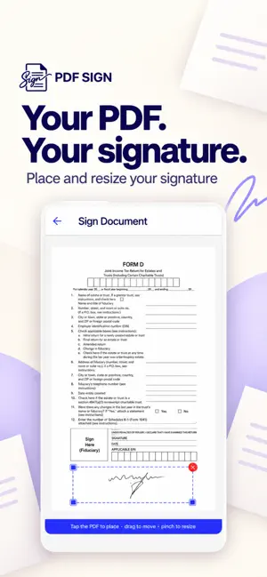 PDF Sign: eSign & Export screenshot 1