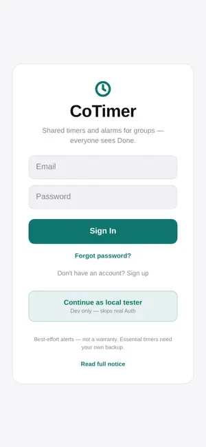 CoTimer screenshot 3